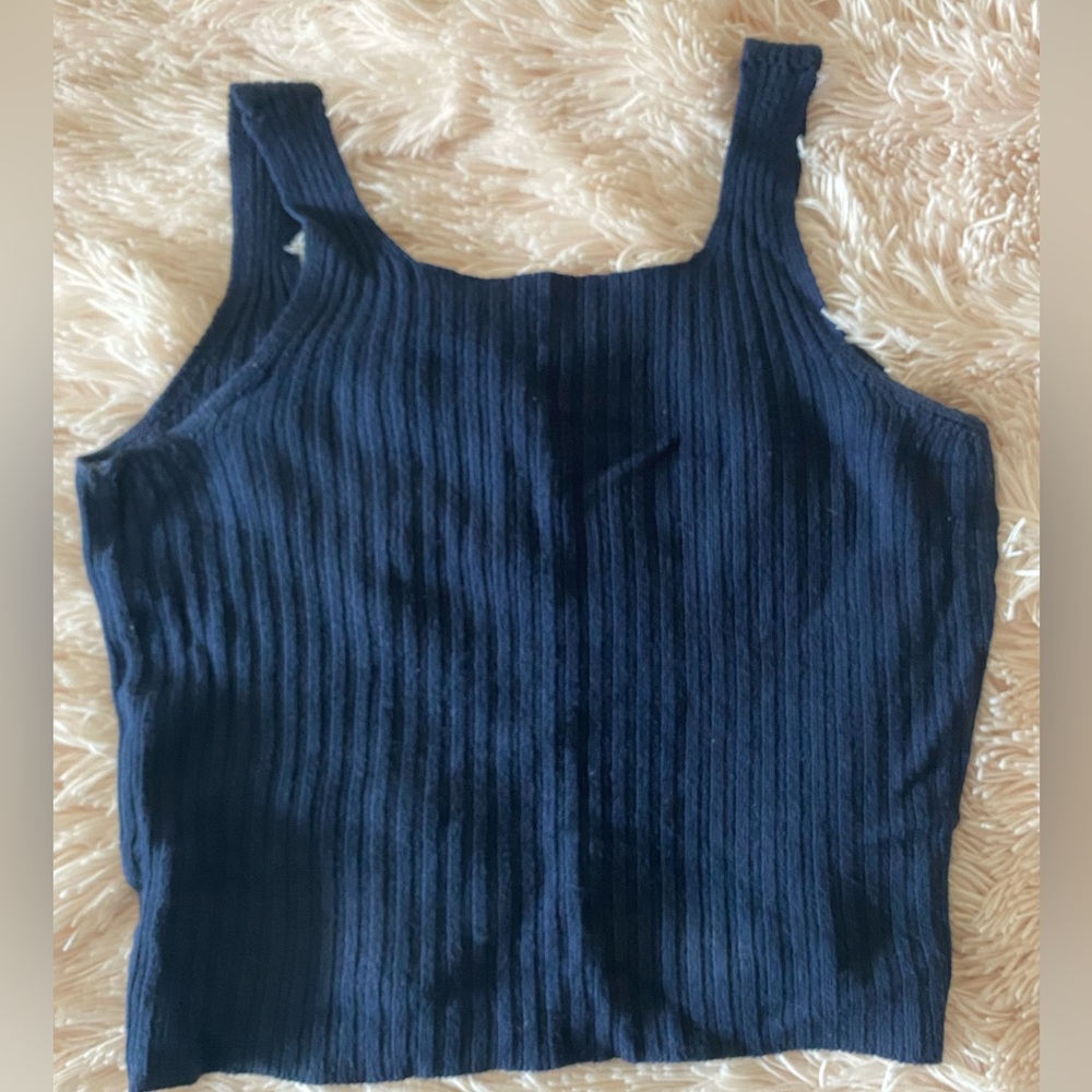 DARK BLUE BRANDY MELVILLE TANK